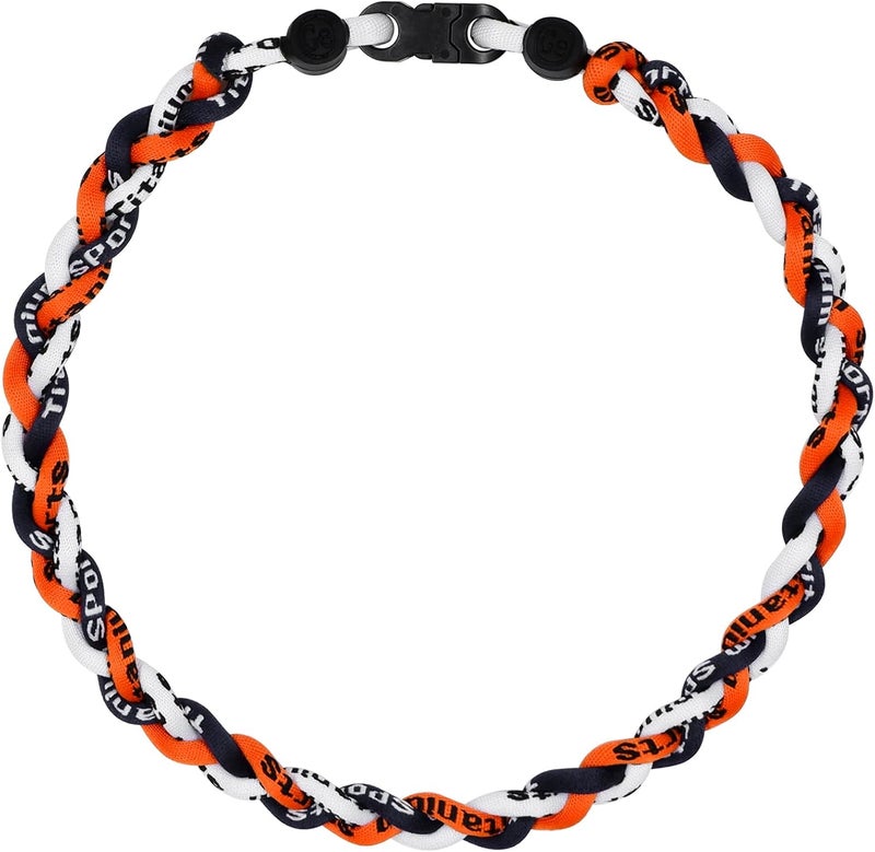 SUPBOMM Baseball Rope Necklaces, League Team Colors Braided Necklace, Baseball Team Gifts - Image 1